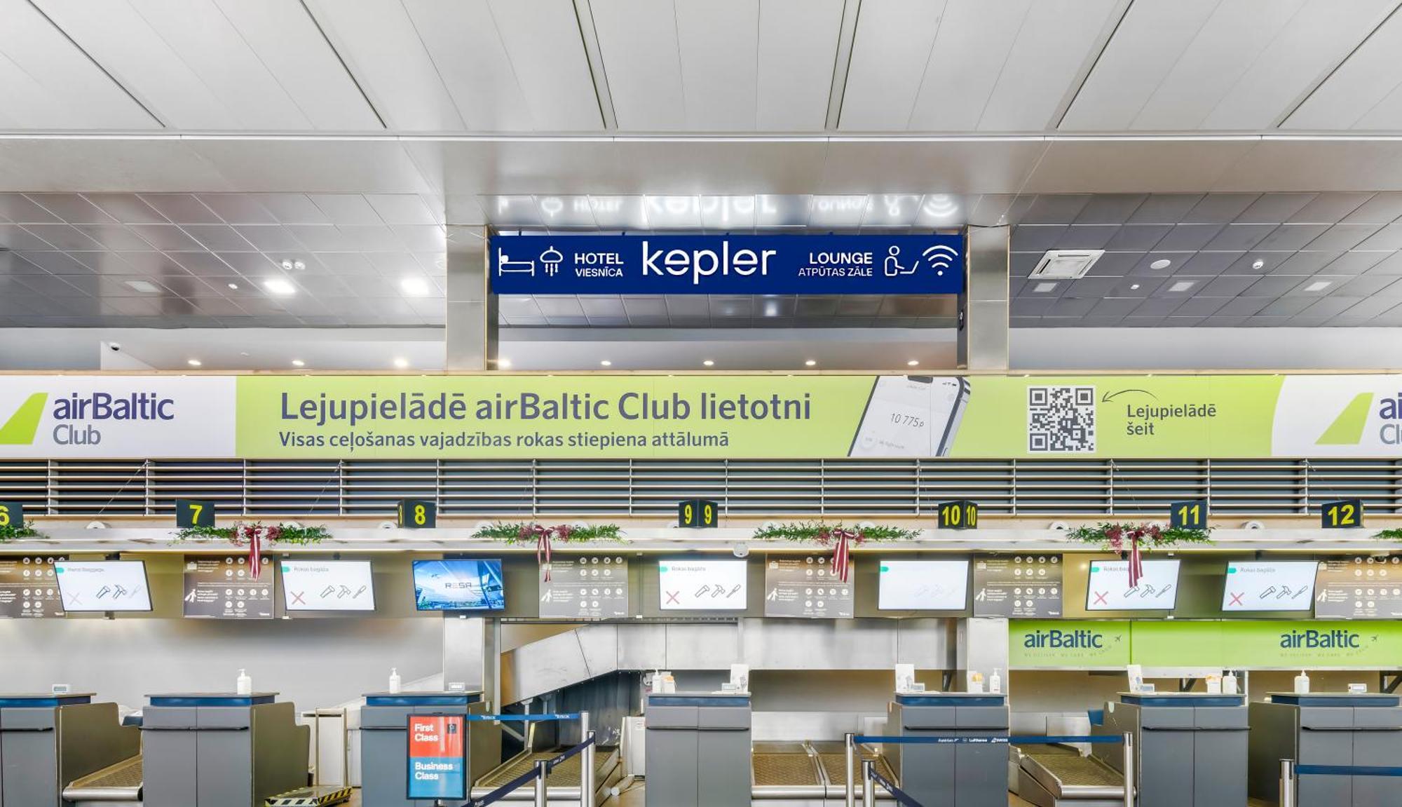Kepler Club Riga Airport Hotel - Landside Public Area Ieki エクステリア 写真